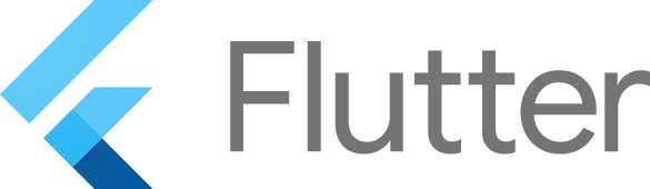 Logo and text of Flutter